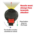 1/2 Oz Halo with Holster Black Pepper Spray by DailySale