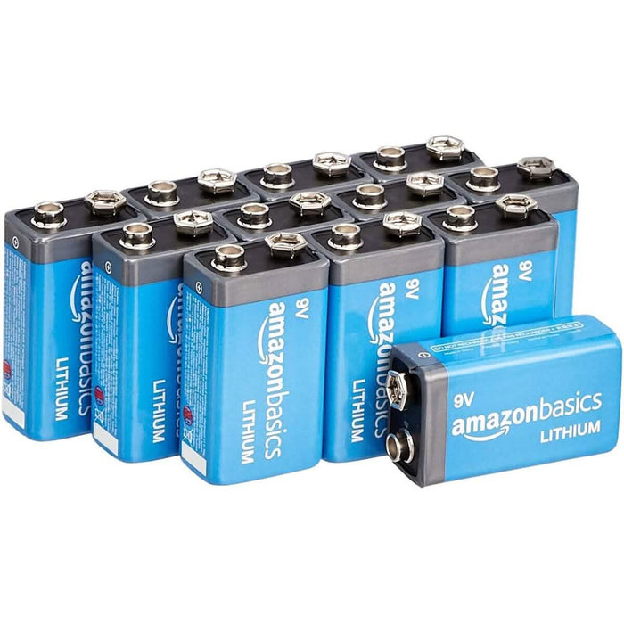 12-Pack: 9 Volt High-Performance Lithium Batteries by DailySale