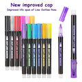 12-Pack: AGPtEK Double Line Outline Pen by DailySale