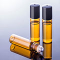 12-Pack: Amber Glass Bottles 10ml with Stainless Steel Roller Balls by DailySale