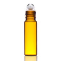 12-Pack: Amber Glass Bottles 10ml with Stainless Steel Roller Balls by DailySale