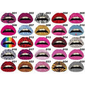 12-Pack: Colorful Temporary Lip Tattoo Set by DailySale