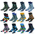 12-Pack: Cotton Fashion Patterned Men's Socks by DailySale