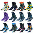 12-Pack: Cotton Fashion Patterned Men's Socks by DailySale