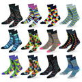 12-Pack: Cotton Fashion Patterned Men's Socks by DailySale