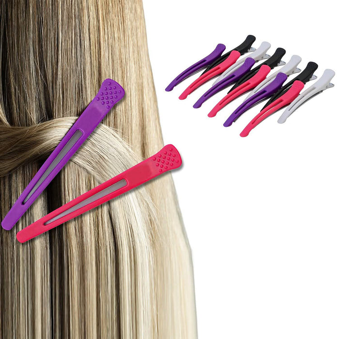 12-Pack: Non-Slip Professional Hair Clips For Volumizing, Styling And Grip by DailySale