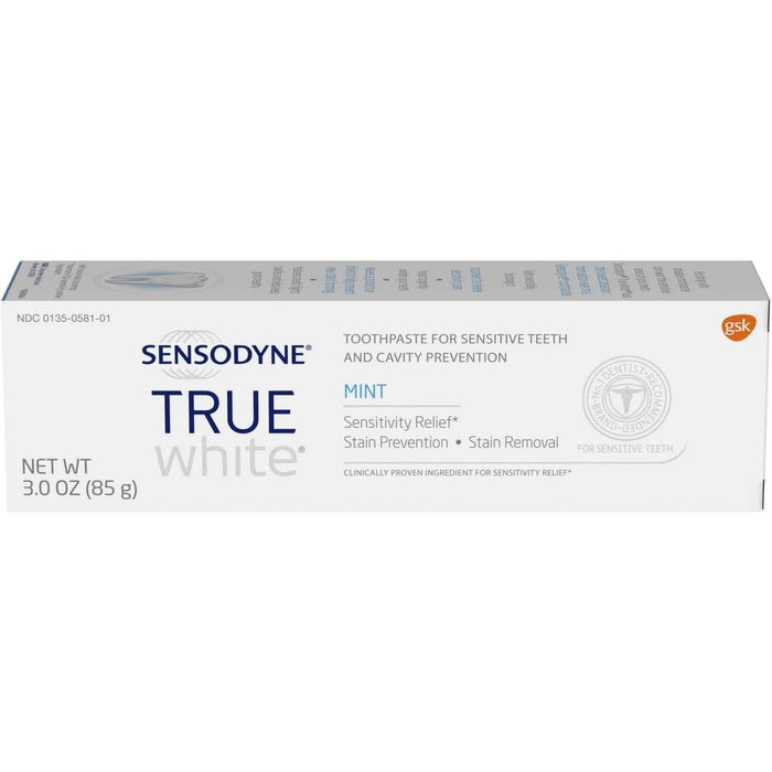 12-Pack: Sensodyne True White Mint Sensitivity Toothpaste 3oz by DailySale