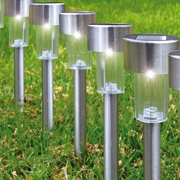 12-Pack: Solar LED Garden Pathway Stake Lights by DailySale