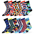 12-Pair: Robert Shweitzer Colorful Dress Socks for Men by DailySale