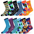 12-Pair: Robert Shweitzer Colorful Dress Socks for Men by DailySale