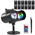 12 Patterns LED Projector Lights IP65 Waterproof Ocean Wave Projector Lamp with Remote Control Timer by DailySale