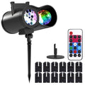 12 Patterns LED Projector Lights IP65 Waterproof Ocean Wave Projector Lamp with Remote Control Timer by DailySale