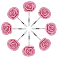 12-Piece: AGPtek Fashion Decorative Home Rose Curtain Hooks by DailySale