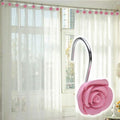 12-Piece: AGPtek Fashion Decorative Home Rose Curtain Hooks by DailySale