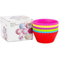 12-Piece: Chef's Star Silicone Baking Cups, Muffin Liners by DailySale