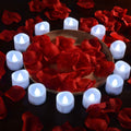 12-Piece: Cool White Flickering Led Tealight Timer Candles by DailySale