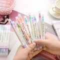 12-Piece: Cute Double Head Fluorescent Pen Highlighters Set by DailySale