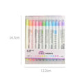 12-Piece: Cute Double Head Fluorescent Pen Highlighters Set by DailySale
