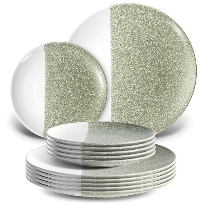 12-Piece: HITECLIFE Dinner Plates Set by DailySale