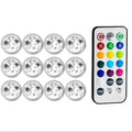 12-Piece: LED RGB Diving Light Remote Control Decorative Light by DailySale