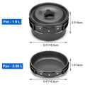 12-Piece: ODOLAND Camping Cookware Mess Kit with Mini Stove by DailySale