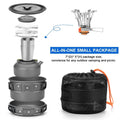 12-Piece: ODOLAND Camping Cookware Mess Kit with Mini Stove by DailySale