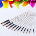 12-Piece Set: Artist Watercolor Painting Brushes by DailySale