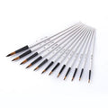 12-Piece Set: Artist Watercolor Painting Brushes by DailySale