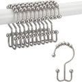 12-Piece Set: Titanker Shower Curtain Hooks Rings by DailySale
