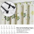 12-Piece: Snowflake Anti-Rust Round Shower Curtain Hooks for Home Bathroom Decor by DailySale