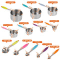 12-Piece: Stainless Steel Measuring Cups Spoons Set by DailySale
