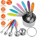 12-Piece: Stainless Steel Measuring Cups Spoons Set by DailySale