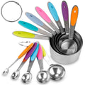 12-Piece: Stainless Steel Measuring Cups Spoons Set by DailySale