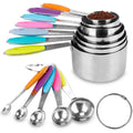 12-Piece: Stainless Steel Measuring Cups Spoons Set by DailySale
