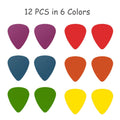 12-Piece: Standard Acoustic Electric Plectrums Guitar Picks by DailySale