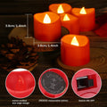 12-Pieces: Amber Yellow LED Tealight Flameless Candles with Timer by DailySale