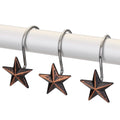 12-Pieces: Anti-Rust Star Decorative Shower Curtain Hooks by DailySale