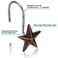 12-Pieces: Anti-Rust Star Decorative Shower Curtain Hooks by DailySale