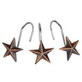 12-Pieces: Anti-Rust Star Decorative Shower Curtain Hooks by DailySale