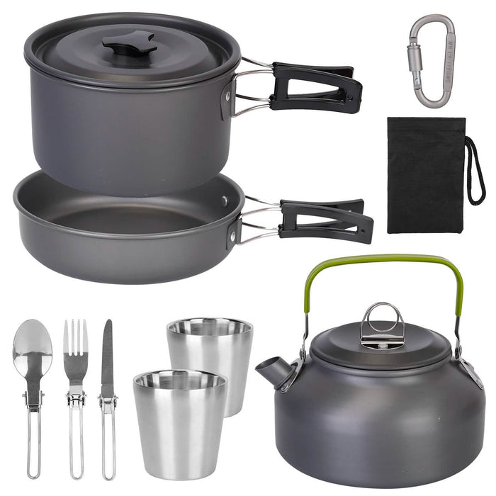 12-Pieces: Camping Cookware Set by DailySale