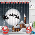 12-Pieces: Christmas Shower Curtain Anti-Rust Hooks by DailySale