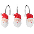 12-Pieces: Christmas Shower Curtain Anti-Rust Hooks by DailySale