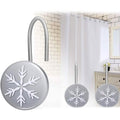 12-Pieces: Christmas Snowflake Anti-Rust Round Shower Curtain Hooks by DailySale