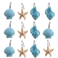 12-Pieces: Seashell Shower Curtain Hooks Bathroom Beach Shell by DailySale