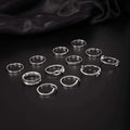 12-Pieces Set: Silver Rings for Teen by DailySale