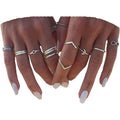 12-Pieces Set: Silver Rings for Teen by DailySale