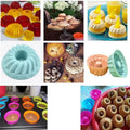 12-Pieces: Silicone Heritage Bundtlette Cake Mold by DailySale