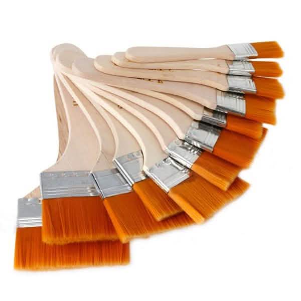 12-Pieces: Wooden Oil Painting Brush by DailySale