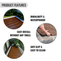 12" x 12" Square Teak Interlocking Deck Tiles by DailySale