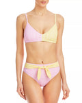 Aqua Swim Printed High Leg Bikini Bottoms by Vanessa Jane